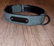 Hundehalsband Jacks O Be Kunstleder Grün Gr. XXL