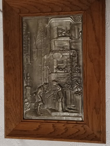 Zinn relief bild - relief,