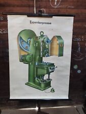 DDR Rollkarte Schulkarte Lehrkarte Exzenterpresse Pressmaschine Stanzmaschine
