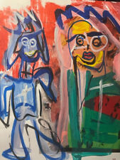 Kind Portrait Popart direkt vom Künstler Acryl auf Foto Kunst artbrut Expression