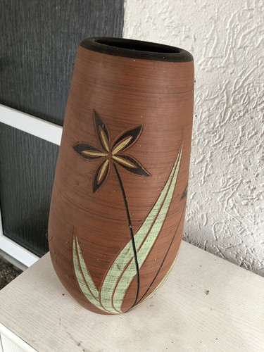 Vase ton groß - groß, handarbeit/