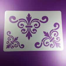 A4 Schablone Eck Ornament