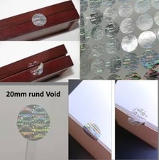 98x Garantiesiegel Holo Aufkleber 3D Siegel rund 20mm Garantie Sticker numeriert
