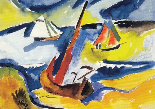 Postkarte schmidt rottluff - schmidt-rottluff,