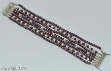 Armband mit Granat Perlen