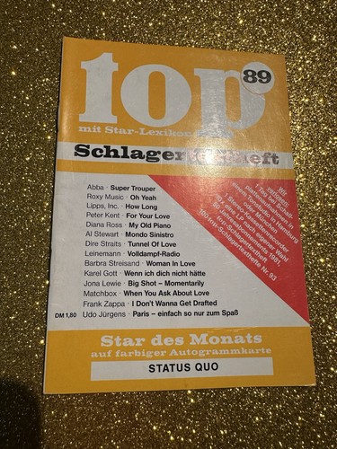 Top schlagertextheft - top, (