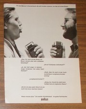 Seltene Werbung vintage BRAUN