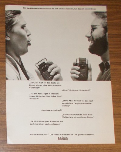 Seltene werbung vintage braun - werbung,
