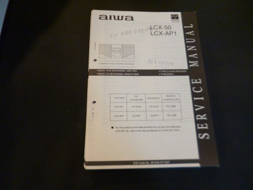 Original service manual - service,