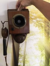 Eins der ersten Telefone zur Wandmontage Rarität Sammler Antik Vintage