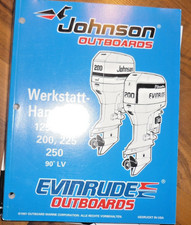 Johnson Outboard Motor omc Werkstatthandbuch 125C, 130, 200,225,250 90 gr