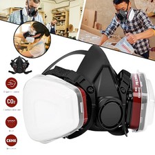 Smart Solutions Atemschutzmaske Gase Dämpfe,Gasmaske mit Filter für Lackier