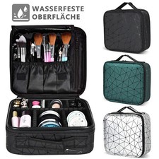 MoFut XL Kosmetiktasche Kosmetikkoffer Kulturtasche Beautycase Schminke PU-Leder