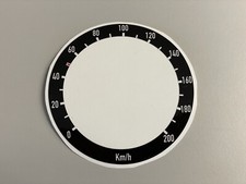 80 mm Tacho Aufkleber Km/h für importierte Motorräder - Harley Davidson
