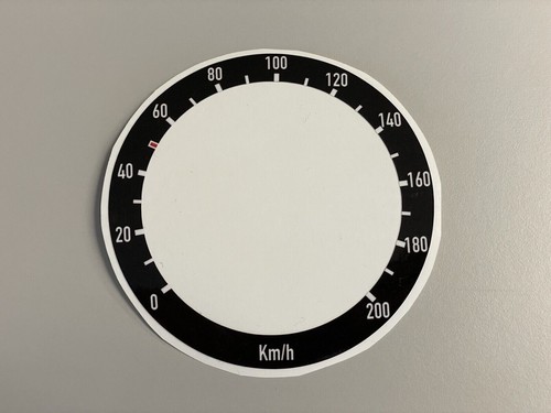Tacho aufkleber km h - tacho, km/h