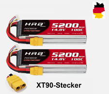 2pcs HRB 14,8V 4S 5200mAh XT90 100C Lipo Akku für RC Hubschrauber Quad Auto LKW