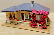 FALLER H0 Winkelbungalow mit Rosenlaube Nr. 264.1, Bj. 1951-58 Holz 50'er Jahre