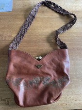 Renato Angi Venezia Handtasche – Leder mit Pferde- & Kutschen-Motiv