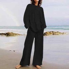 Neu Damen Langarmshirt Langhose Set Sportan Jogginganzug Freizeitan Hosenanzug