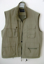 Herren Weste Bikerweste Jacke Designer Country Le Frog camel trapper 52 - L