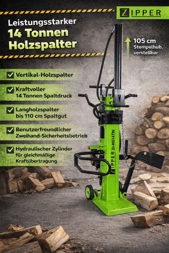 Zipper holzspalter hs14tn - zipper, zi-hs14tn