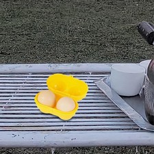 2 Gitter Eierhalter Anti Drop Kühlschrank Ei Aufbewahrung für Ausflug Outdoor Wandern