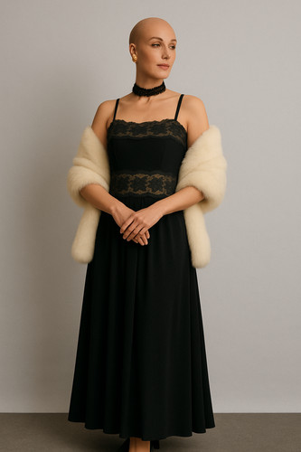 Vintage maxikleid schwarz - maxikleid,