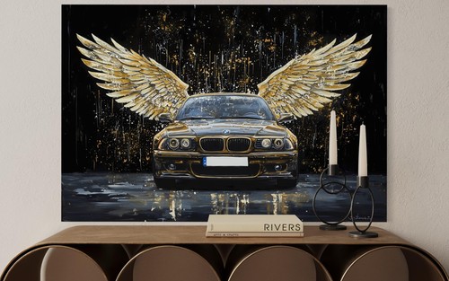 Leinwand bild sportwagen kunst - leinwand,