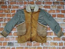 *CHARLES CHEVIGNON DENIM LAMMFELL VINTAGE LEDER JACKE*RODEO COWBOY*GR: L*RARITÄT