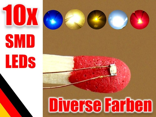 10x smd led 0402 warmweiß - 10x,
