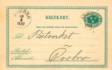 SCHWEDEN 1892, "ARBOGA" u