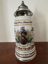 Porzellan Bierkrug mit