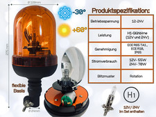 Rundumleuchte 12V / 24V H1