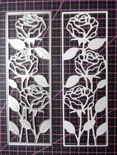 Stanzschablone, Rosen Motiv, Geburtstag, Glückwünsche