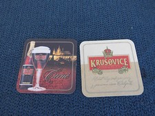  1 Bierdeckel Krusovice Bier