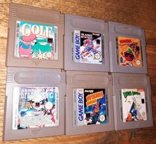 6 Spiele Nintendo Gameboy Konvolut (Kwirk,Speedball,Golf,Bugs,Motocross, Blades)