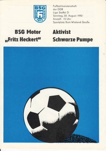 Ddr liga motor - 82/83, "fritz