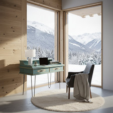 Voglauer Anno 1700 altblau Schreibtisch Kinderzimmer Sekretär Landhaus Vintage