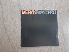 Maserati Merak , Faltprospekt