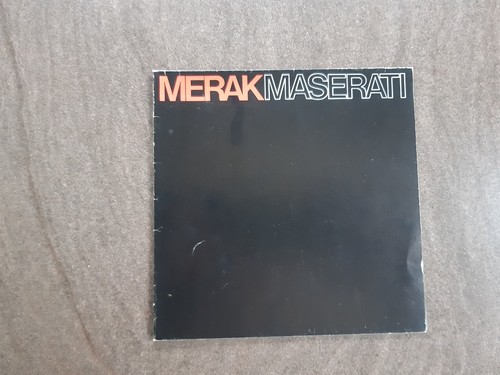 Maserati merak faltprospekt - merak, ,