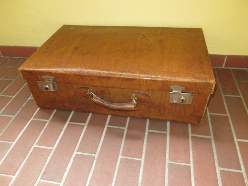 Großer alter oldtimerkoffer - großer,