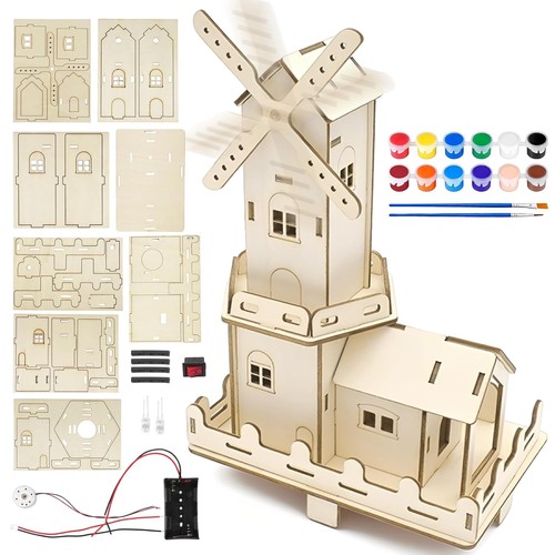 Windmühle bausatz diy - windmühle, holz