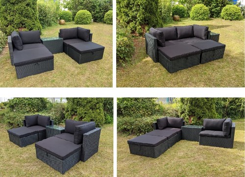 Polyrattan gartenmöbel lounge - polyrattan,