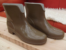 klassische Stiefelette Gummistiefel braun Gr. 39