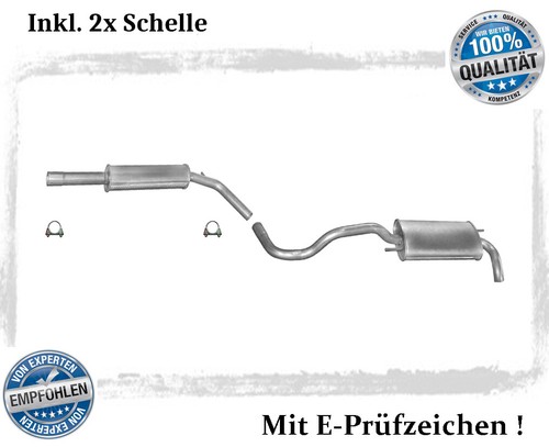 Auspuffanlage für polo - auspuffanlage,