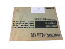 Ersatzteilkatalog: Renault P.R.821 - 2te Ausgabe- Motor Type 599.01 ma0810083