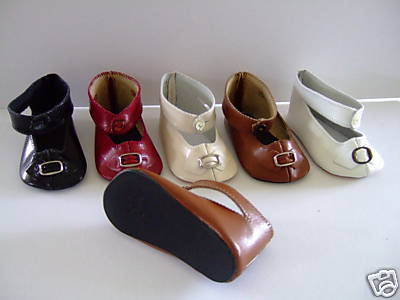 Puppenschuhe aus leder - aus,