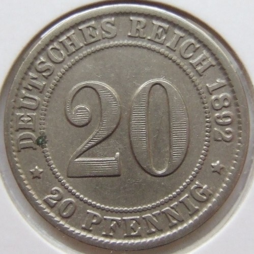 Pfennig 1892 deutsches - 20, g