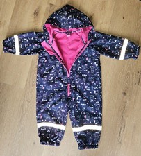 Regenanzug Baby Mädchen 80-86 cm Dunkel Lila Unikorn