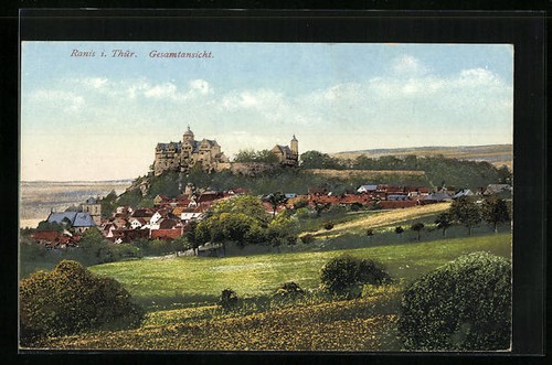 Ansichtskarte ranis thür - ranis, i.